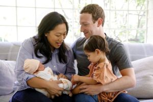 Facebook’s Marc Zuckerberg announces birth of second daughter, August.